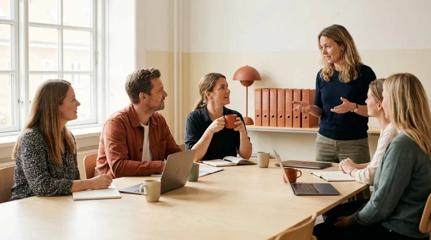 Lærerkollegium i AI-workshop hos JumpAI